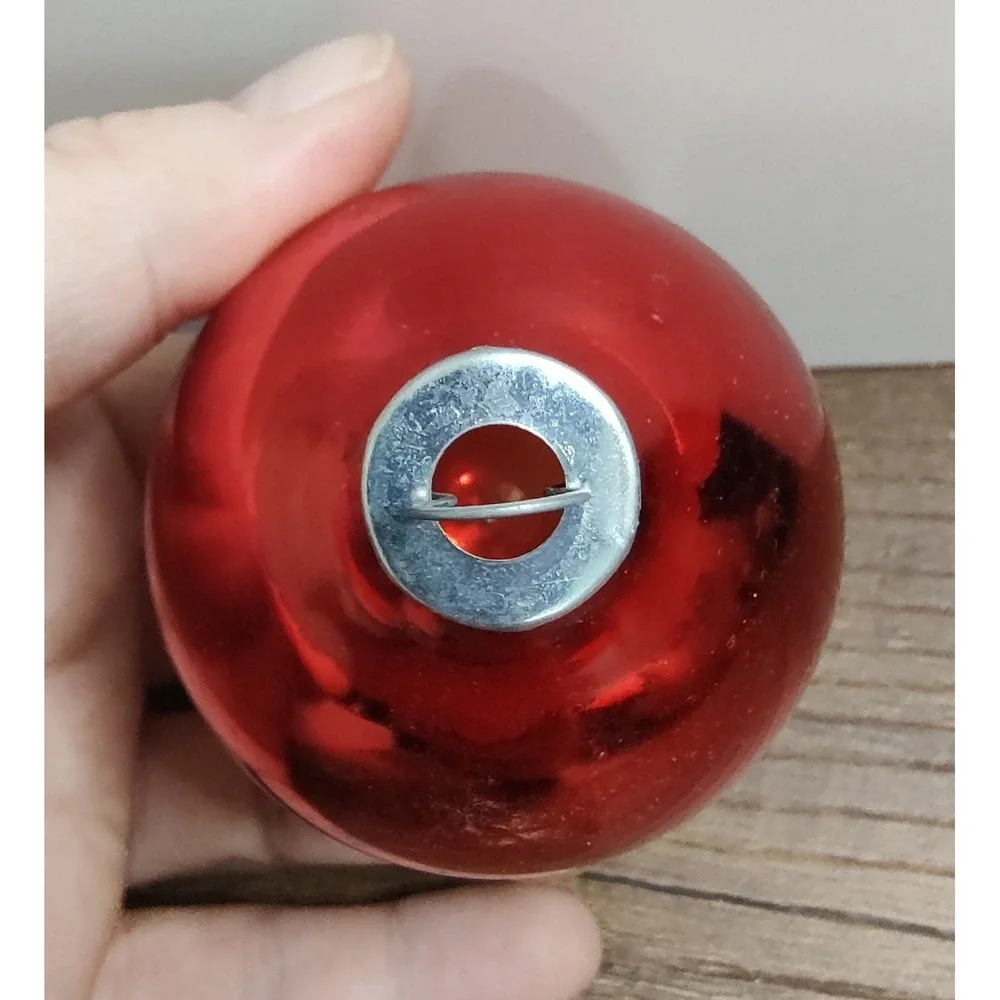 Vtg Rauch Christmas Ornaments Box Made In USA Mercury Glass Ball Multicolor O61